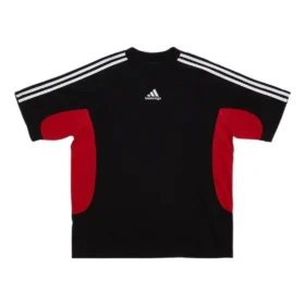 Balenciaga x adidas T-skjorte, medium passform «Black Red» 712401TNVA61003