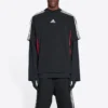 Balenciaga x adidas T-skjorte, medium passform «Black Red» 712401TNVA61003