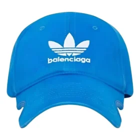 Balenciaga x adidas Trefoil Balenciaga-logokappe «Blue White» 723749410B2-4877
