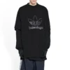 Balenciaga x adidas Trefoil T-skjorte «Black White» 723976TNVN81070