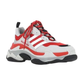 Balenciaga x adidas Triple S-Sneakers «White Grey Red» 712821W2ZB46121