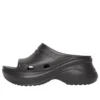 Balenciaga x Crocs Pool Slide-sandaler «Black» 677389W1S8E1000