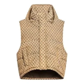 Balenciaga x Gucci The Hacker Project Hacker Cocoon Puffer Gilet-vest «Beige» 681884TLO539585