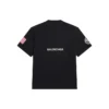 Balenciaga x NASA Crossover Space Retro T-skjorte med korte ermer «Black» 651795TKVD71070