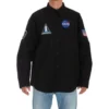 Balenciaga x NASA Space Multi-Patch-skjorte «Black» 663076TYB181000