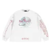 Balenciaga x Pink Martini langermet T-skjorte, oversized «Ecru» 699191TMVN99800