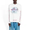 Balenciaga x Pink Martini langermet T-skjorte, oversized «Ecru» 699191TMVN99800