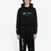 Balenciaga x PlayStation Unisex FW21 med trykk, svart 657034TKVF41070