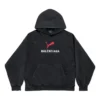 Balenciaga x Puma-hettegensere, medium passform «Black Faded» 767877TTVA41041