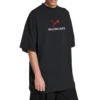 Balenciaga x Puma Oversized T-skjorte «Black Faded» 831305TTVA61041