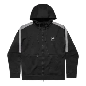 Balenciaga x Puma treningsjakke med hette «Black Dark Heather Grey» 846912TTVB41065