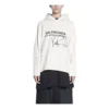 Balenciaga x RuPaul Crossover FW21-genser med alfabet-trykk for menn, kremhvit 670946TLV569057