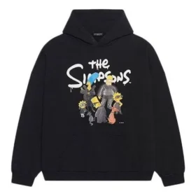 Balenciaga x THE SIMPSONS bomullshettegenser, vid passform «Black» 674986TLVG81000 Balenciaga x THE SIMPSONS bomullshettegenser, vid passform «Black» 674986TLVG81000
