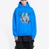 Balenciaga x THE SIMPSONS Bomullshettegenser, vid passform «Blue» 674986TLVG84210