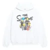 Balenciaga x THE SIMPSONS bomullshettegenser, vid passform «White» 675003TLVG89016
