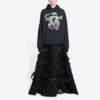 Balenciaga x THE SIMPSONS Bomullshettegensere, vid passform «Black» 675003TLVG81000