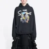 Balenciaga x THE SIMPSONS Bomullshettegensere, vid passform «Black» 675003TLVG81000