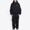 Balenciaga x The Simpsons vattert bomber-hettegenser «Black» 657115TLVG71000