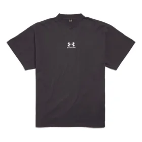Balenciaga x Under Armour T-skjorte, oversized passform «Black White» 787349TRVB79034