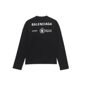 Balenciaga x WFP langermet T-skjorte, medium passform «Black» 612967THV841000
