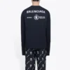 Balenciaga x WFP langermet T-skjorte, medium passform «Black» 612967THV841000