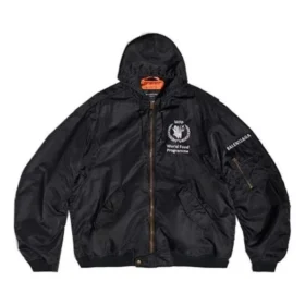 Balenciaga x WFP Light Hooded Bomber «Black» 752178TLO251000
