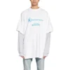 Balenciaga x WFP T-skjorte med doble ermer «White» 698089TMVL29086