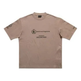 Balenciaga x WFP T-skjorte, medium passform «Beige» 612966TMVL27761