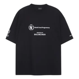 Balenciaga x WFP T-skjorte, medium passform «Black» 612966TMVL21070