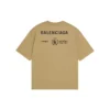 Balenciaga x WFP T-skjorte, medium passform «Khaki» 612966THV849605