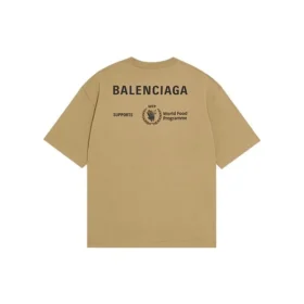 Balenciaga x WFP T-skjorte, medium passform «Khaki» 612966THV849605