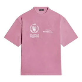 Balenciaga x WFP T-skjorte, medium passform «Pink» 612966THV845621