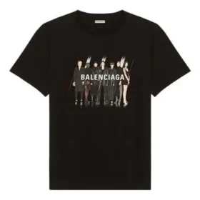 Bandportrett-trykk, logo, retro, korte ermer, unisex, svart 612965TIVA11000 Bandportrett-trykk, logo, retro, korte ermer, unisex, svart 612965TIVA11000
