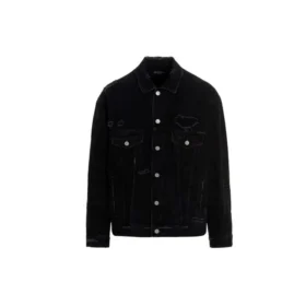 Barcode Destroyed Denim jakke «Black» 664329TBP471055