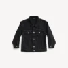 Barn – Balenciaga-jakke i oversized-modell i svart, bleket