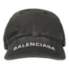 Baseballcap i vasket Denim med logo «Svart/Hvit» 617160-4A2B4-1077