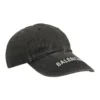 Baseballcap i vasket Denim med logo «Svart/Hvit» 617160-4A2B4-1077