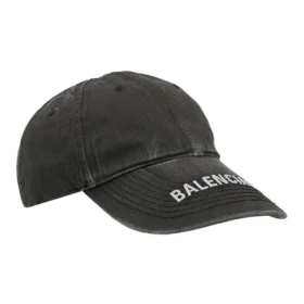 Baseballcap i vasket Denim med logo «Svart/Hvit» 617160-4A2B4-1077