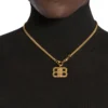 Bb 2.0 strukturert halskjede «Gold» 782981TZ99G0705