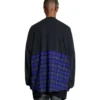 BB Authentic T-skjorte med lapper og lange ermer «Black Blue» 698227TMM085212