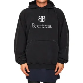 BB Be Different Popover-hettegenser «Black White» 720406TNVB41070
