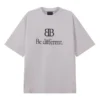BB Be Different T-skjorte, medium passform «Grå» 612966TNVU99784