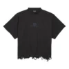 BB Classic Balenciaga kort T-skjorte i oversized-modell «Black» 783399TQVS81083