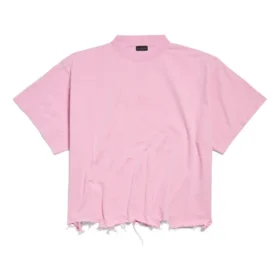 BB Classic Balenciaga kort T-skjorte i oversized-modell «Pink» 783399TQVS85708