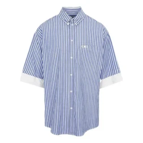 BB Icon lagdelt kortermet skjorte «Blue White» 699195TMM234640