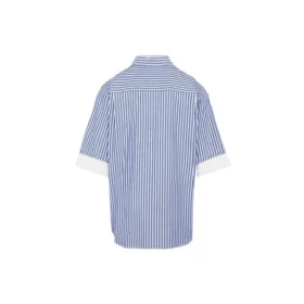 BB Icon lagdelt kortermet skjorte «Blue White» 699195TMM234640