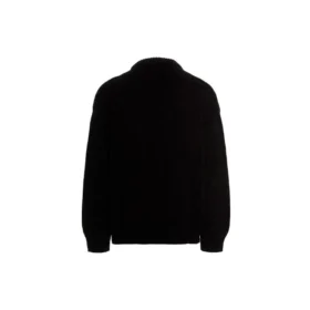 BB Laurel Crown Logo strikket genser med rund hals «Black» 664369T32111000
