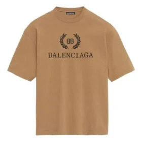 BB-mønstertrykk, kort ermet, unisex, khaki 578139TEV529610
