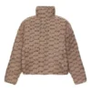 BB Monogram-pufferjakke «Beige Brown» 681885TML339378