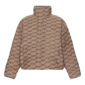 BB Monogram-pufferjakke «Beige Brown» 681885TML339378